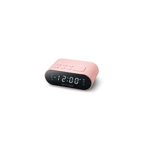 Radio-réveil double PLL rose - 1
