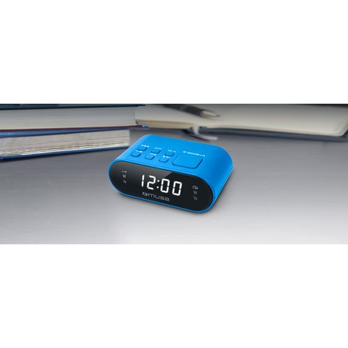 Radio-réveil double PLL bleu - 3