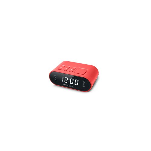 Radio-réveil double PLL rouge - 1
