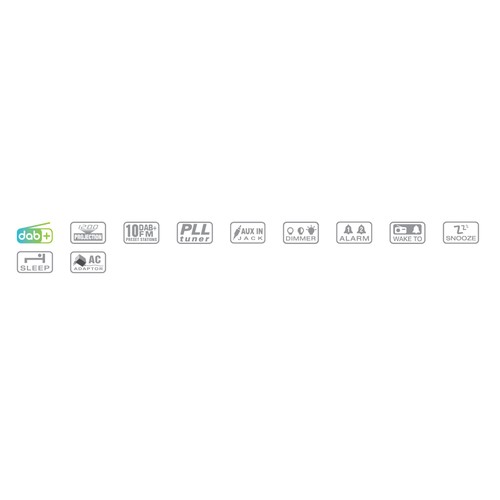 Radio-réveil à projection avec DAB+/FM - 4