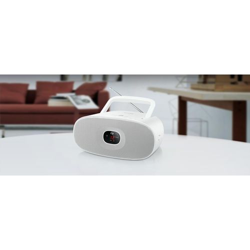 Radio FM-lecteur CD portable blanche - 3