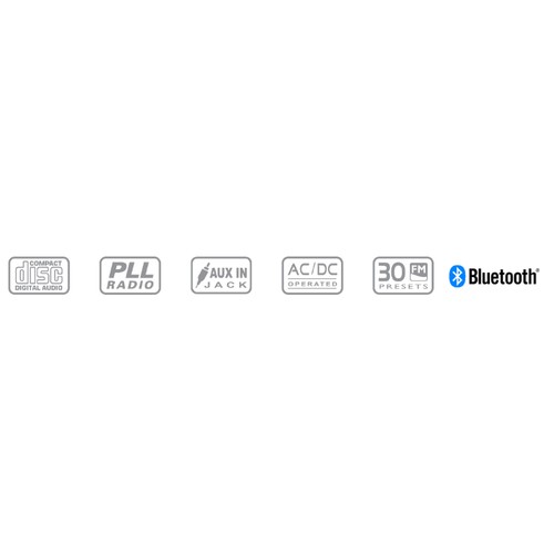 Lecteur CD radio Bluetooth portable - 5