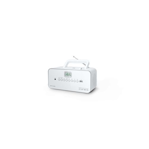 Radio portable, lecteur CD/MP3 avec USB blanc - 4
