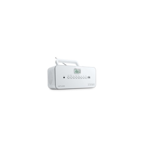 Radio portable, lecteur CD/MP3 avec USB blanc - 2