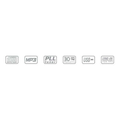 Radio portable, lecteur CD/MP3 avec USB blanc - 5