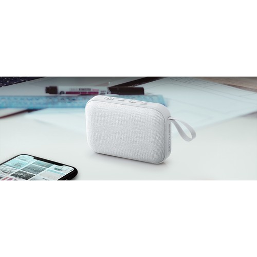 Haut-parleur Bluetooth portable blanche - 1