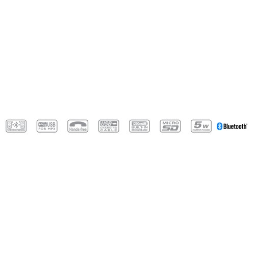 Haut-parleur Bluetooth portable blanche - 4