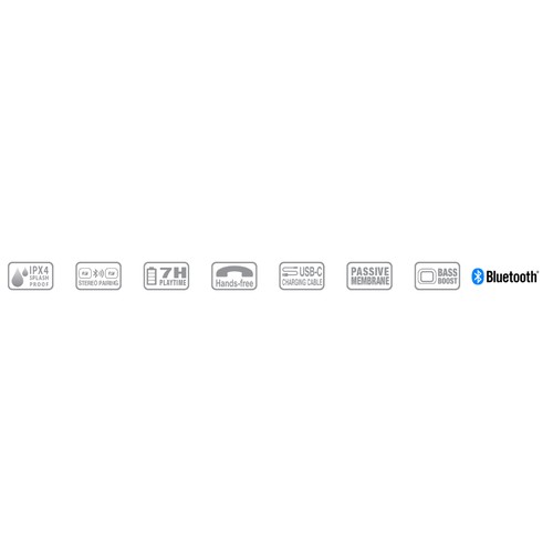 Haut-parleur Bluetooth portable bleu - 5
