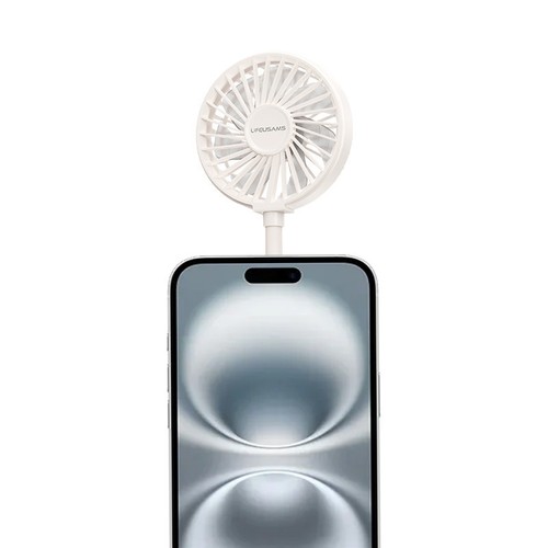 VENTILATEUR PORTABLE AVEC FIXATION MAGSAFE - FONCTION STAND -BLANC - 2