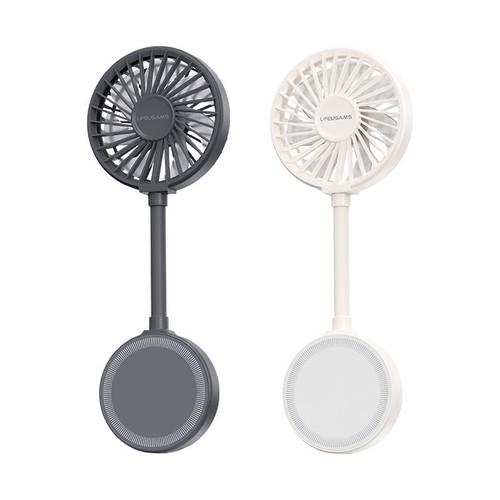 VENTILATEUR PORTABLE AVEC FIXATION MAGSAFE - FONCTION STAND -BLANC - 10