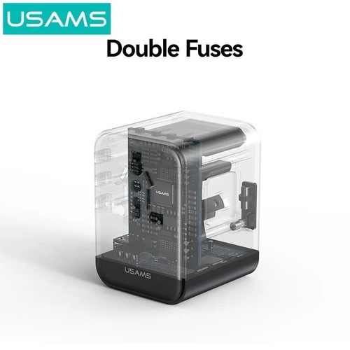 CHARGEUR SECTEUR USB-C 25W : 1 USB-A + 2 USB-C - INTERNATIONAL 4-EN-1 AU / UK / US / EU - 4