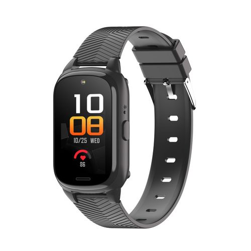 MONTRE CONNECTEE INTELLIGENTE 2G/4G  ALERTE DE CHUTE OU D'INACTIVITE - FREQUENCE CARDIAQUE - IP67 – NOIRE - 4
