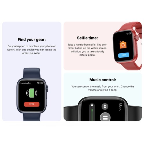 MONTRE CONNECTEE IGO - FREQUENCE CARDIAQUE - IP67 – BLUETOOTH 5.3 - NOIRE - 8