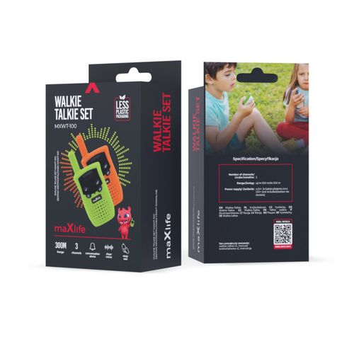 PACK DE 2 TALKIE WALKIE ENFANTS - 300M DE PORTÉE - 2