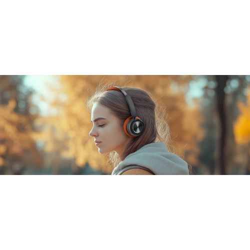 CASQUE AUDIO BLUETOOTH 5.4 ORANGE + MAINS LIBRES + LONGUE AUTONOMIE - MUSE - 5