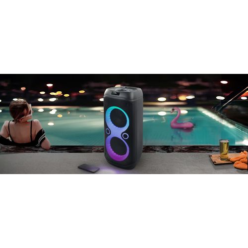 ENCEINTE PORTABLE PARTY BOX 600W USB / AUX / BLUETOOTH 5.0 + MICROPHONE INCLUS + LUMIERE D'AMBIANCE - MUSE - 3
