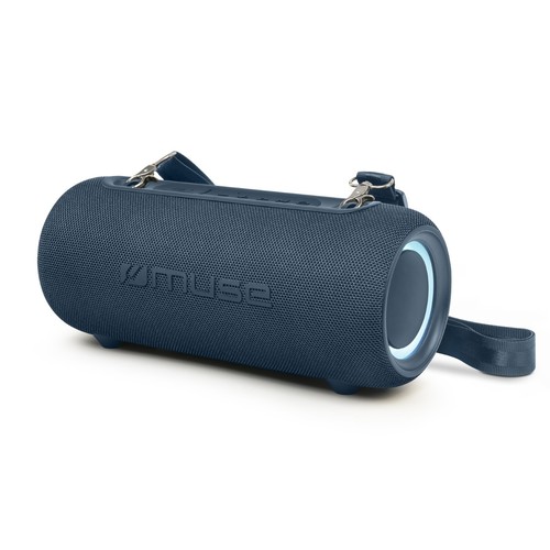 ENCEINTE BLUETOOTH PORTABLE 30W - IPX5 - EFFETS LUMINEUX - BLEU - MUSE - 1