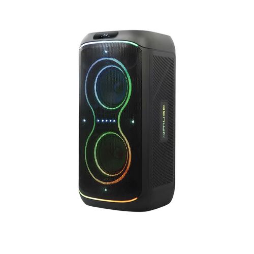 ENCEINTE PORTABLE PARTY BOX 300W USB / AUX / BLUETOOTH 5.3 + MICROPHONE INCLUS + LUMIERE D'AMBIANCE - MUSE - 4