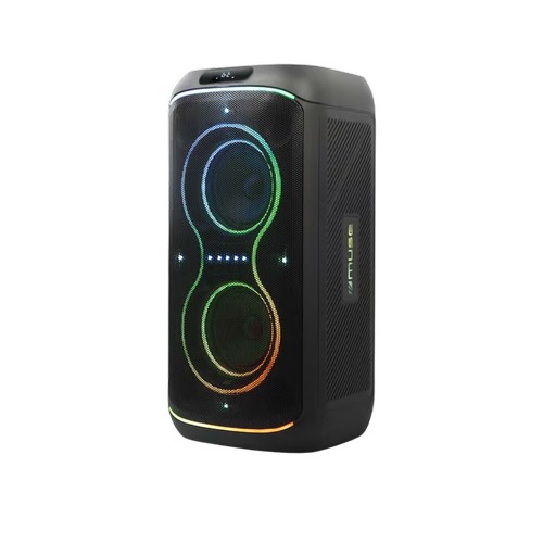 ENCEINTE PORTABLE PARTY BOX 300W USB / AUX / BLUETOOTH 5.3 + MICROPHONE INCLUS + LUMIERE D'AMBIANCE - MUSE - 1