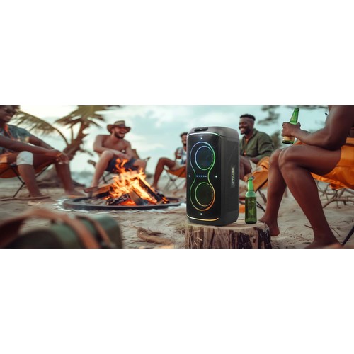 ENCEINTE PORTABLE PARTY BOX 300W USB / AUX / BLUETOOTH 5.3 + MICROPHONE INCLUS + LUMIERE D'AMBIANCE - MUSE - 4