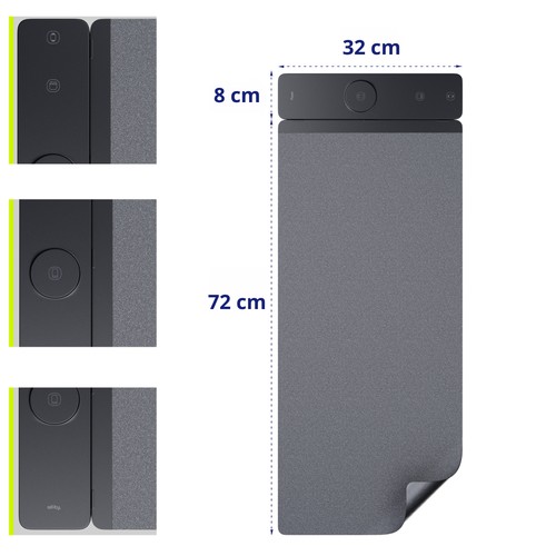 TAPIS DE SOURIS AVEC PAD CHARGE A INDUCTION 15W 3-EN-1 - DETACHABLE - ALLITY - 5