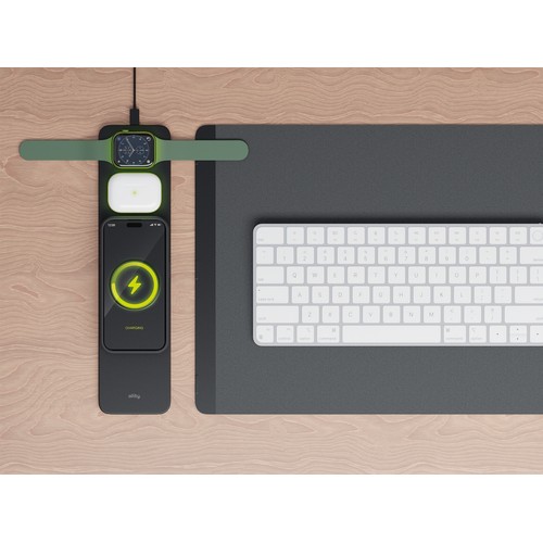 TAPIS DE SOURIS AVEC PAD CHARGE A INDUCTION 15W 3-EN-1 - DETACHABLE - ALLITY - 6