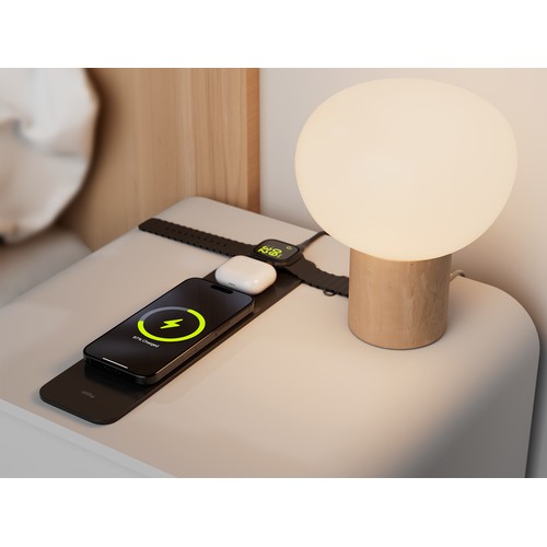 TAPIS DE SOURIS AVEC PAD CHARGE A INDUCTION 15W 3-EN-1 - DETACHABLE - ALLITY - 9