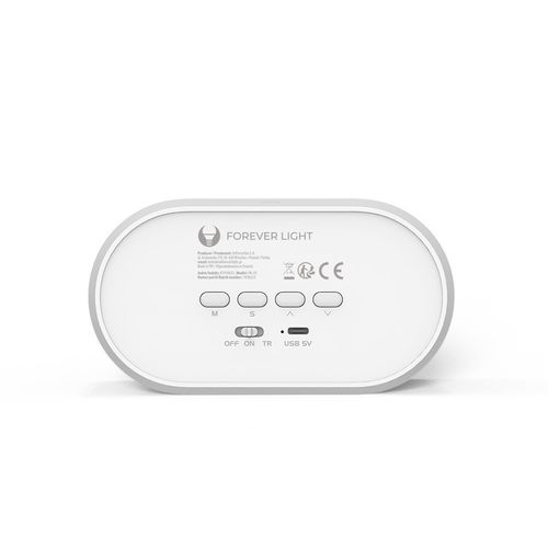 REVEIL POUR ENFANTS AVEC VEILLEUSE LED - RECTANGLE - FOREVER - 3