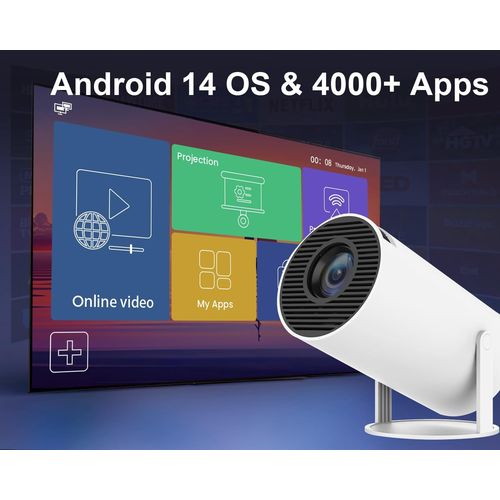 MINI VIDEOPROJECTEUR PORTABLE HY300 - ANDROID 11 SMART TV - BLUETOOTH 5.0 - WIFI - ROTATION 180° - MAGCUBIC - 2