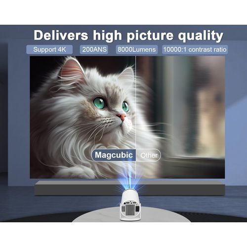MINI VIDEOPROJECTEUR PORTABLE HY300 - ANDROID 11 SMART TV - BLUETOOTH 5.0 - WIFI - ROTATION 180° - MAGCUBIC - 3