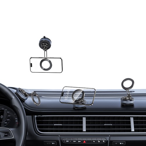 SUPPORT VOITURE / LIVESTREAM UNIVERSEL MAGNETIQUE MAGSAFE - AVEC FIXATION VENTOUSE VERROUILLABLE - USAMS - 5