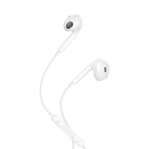 KIT PIETON ECOUTEURS USB-C + TELECOMMANDE + MICRO - BLANC - MAXLIFE - 1