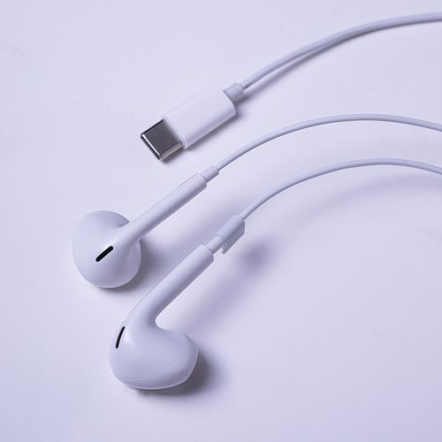 KIT PIETON ECOUTEURS USB-C + TELECOMMANDE + MICRO - BLANC - MAXLIFE - 8