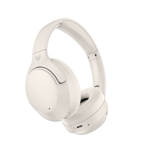 CASQUE AUDIO BLUETOOTH 5.3 NOISE CANCELLING (ANC) - MELOVIBE - CREME - AUDEEO - 2
