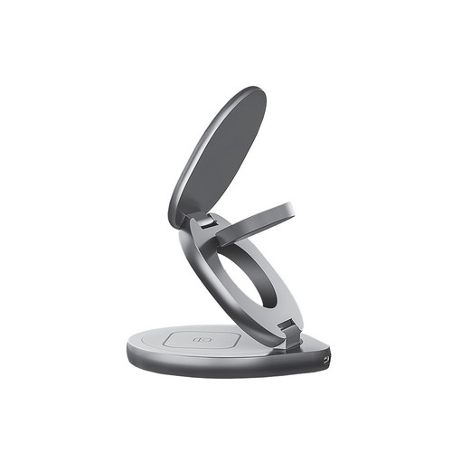 STATION DE RECHARGE INDUCTION 3-EN-1 MAGSAFE 15W : SMARTPHONE + AIRPODS + WATCH - NOIR - FOREVER - 4