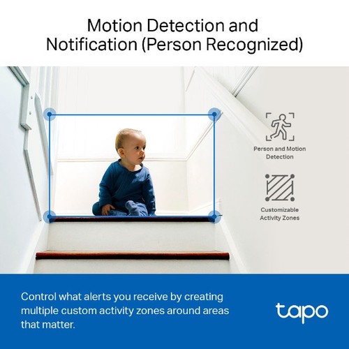 CAMERA WIFI POUR INTERIEUR AVEC ENREGISTREMENT - VISION NOCTURNE - VIDEO 1080P FULL HD - TAPO - 6