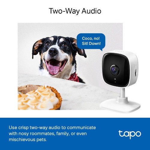 CAMERA WIFI POUR INTERIEUR AVEC ENREGISTREMENT - VISION NOCTURNE - VIDEO 1080P FULL HD - TAPO - 7