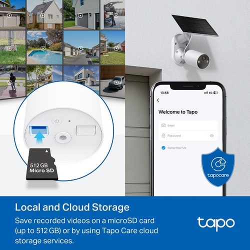 KIT CAMERA WIFI POUR EXTERIEUR AVEC PANNEAU SOLAIRE - VIDEO 2K 3MP - TAPO - 10
