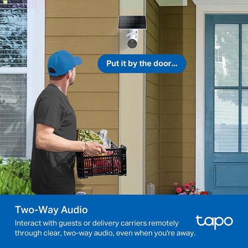 KIT CAMERA WIFI POUR EXTERIEUR AVEC PANNEAU SOLAIRE - VIDEO 2K 3MP - TAPO - 11