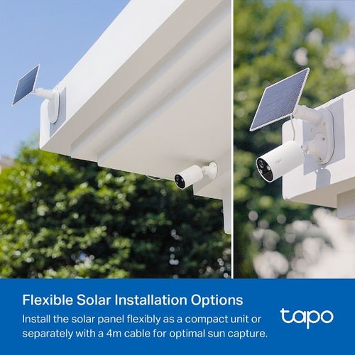 KIT CAMERA WIFI POUR EXTERIEUR AVEC PANNEAU SOLAIRE - VIDEO 2K 3MP - TAPO - 6