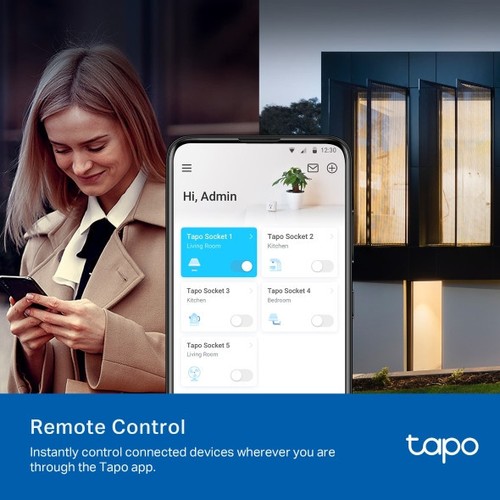 PRISE CONNECTEE WIFI AVEC COMMANDE A DISTANCE - COMMANDE VOCALE - BLUETOOTH 4.2 - TAPO - 4