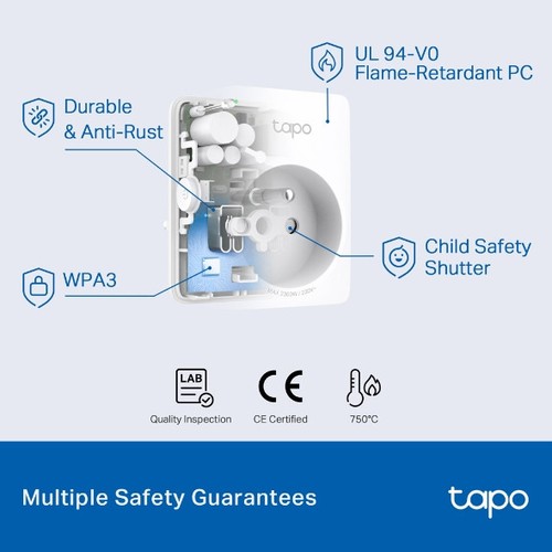 PRISE CONNECTEE WIFI AVEC COMMANDE A DISTANCE - COMMANDE VOCALE - BLUETOOTH 4.2 - TAPO - 8