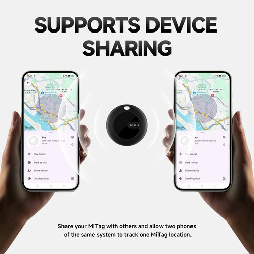 LOCALISATEUR D'OBJETS - TAG UNIVERSEL CERTIFIÉ APPLE FIND MY® ET ANDROID LOCALISATOR® - FORMAT PORTE CLÉS - BLANC - MILI - 5