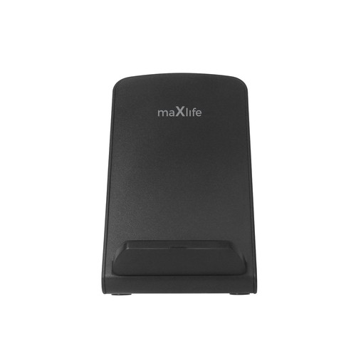 CHARGEUR INTELLIGENT PAD A INDUCTION RAPIDE QI 15W AVEC STAND - NOIR - MAXLIFE - 4