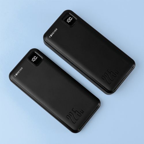 BATTERIE DE SECOURS 10 000 MAH 2 USB-A OUT + 1 USB-C IN/OUT - NOIR - FOREVER - 9