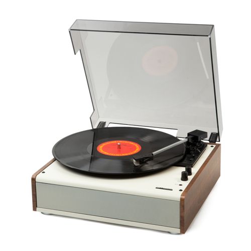 TOURNE-DISQUES VINYLES + FONCTION STEREO BLUETOOTH 2 x 5W + CELLULE AUDIO-TECHNICA - CREME - MUSE - 1