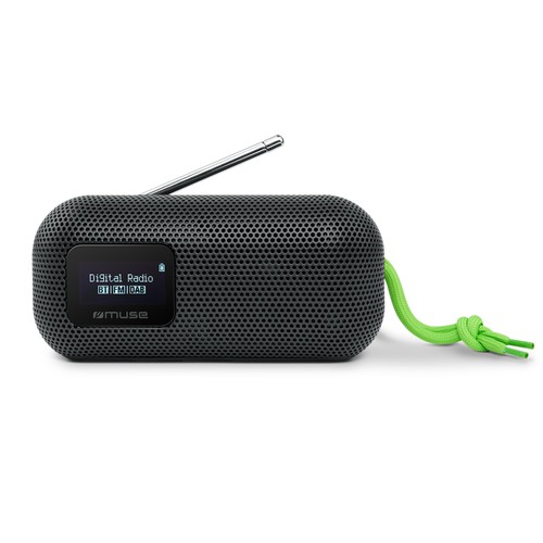 ENCEINTE BLUETOOTH PORTABLE 10W SPLASH PROOF IPX4 + RADIO DAB+/FM - NOIR - MUSE - 2