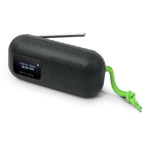 ENCEINTE BLUETOOTH PORTABLE 10W SPLASH PROOF IPX4 + RADIO DAB+/FM - NOIR - MUSE - 1