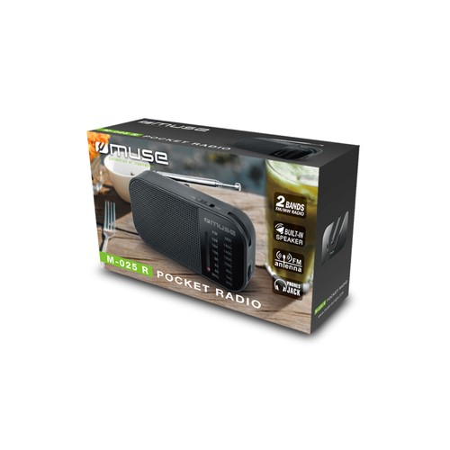 RADIO PORTABLE FM/MW - NOIR - MUSE - 4