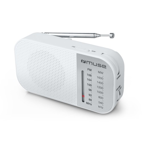 RADIO PORTABLE FM/MW - BLANC - MUSE - 1